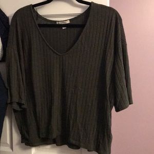 Dark green oversized shirt